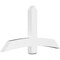 Ekena Millwork Bellingham Architectural Grade PVC Gable Bracket, 60"W x 32 1/2"H x 4"D x 6"F, 13/12 Pitch GBP060X33X0406BEL00 - alternate 1